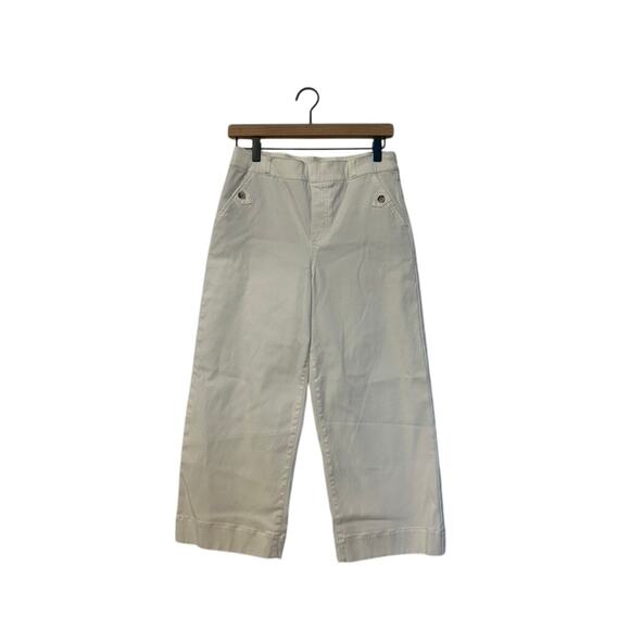 Spanx Women's Stretch Twill Cropped Wide Leg Pant - Picture 4 of 6